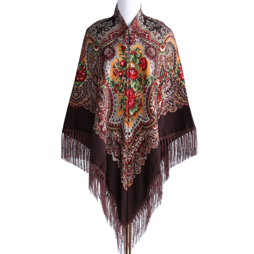 Bandana Cotton - Винтажный квадратный платок 160x160 см с