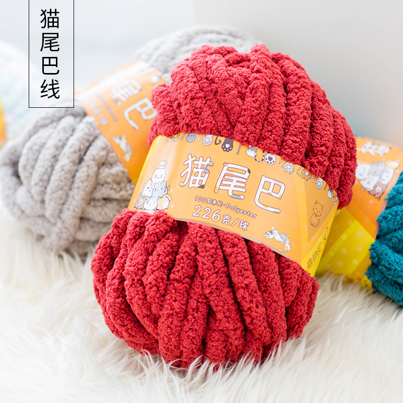Super Coarse Yarn for Pet Bed, – обзор и цена Woven Scarf Blanket