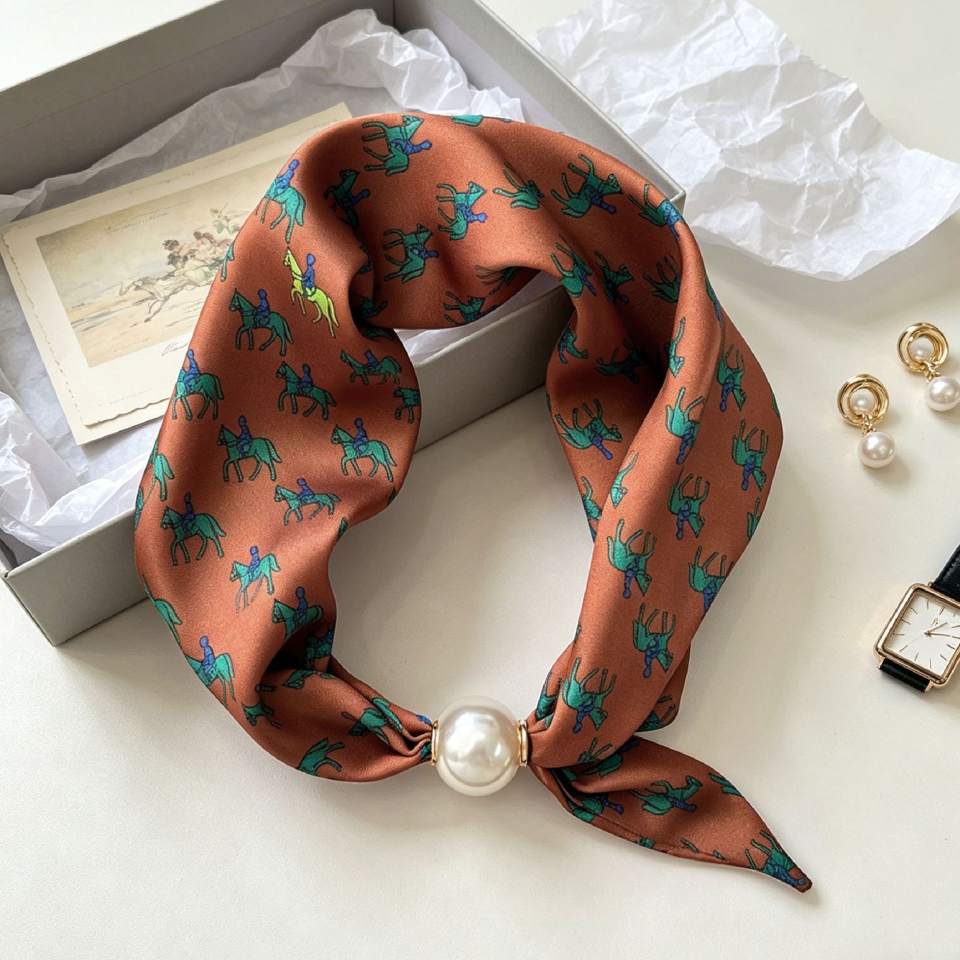 Роскошный жемчужный магнитный  – обзор и цена Face Scarf Mask