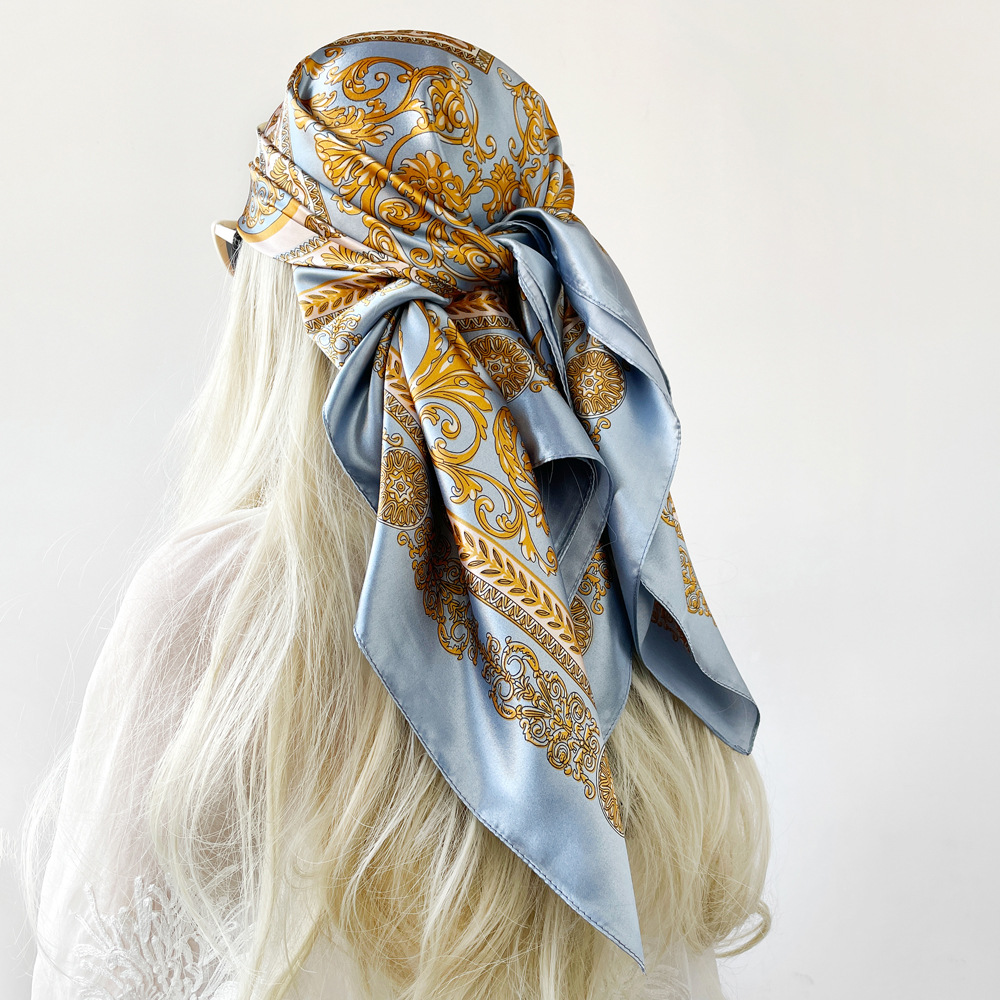 Шелковая атласная квадратная ш – обзор и цена Face Scarf Mask