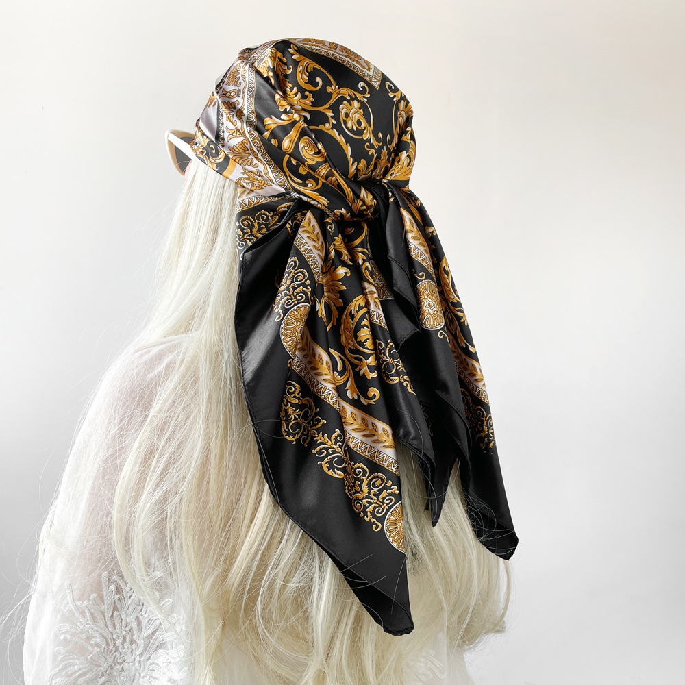 Шелковая атласная квадратная ш – обзор и цена Face Scarf Mask