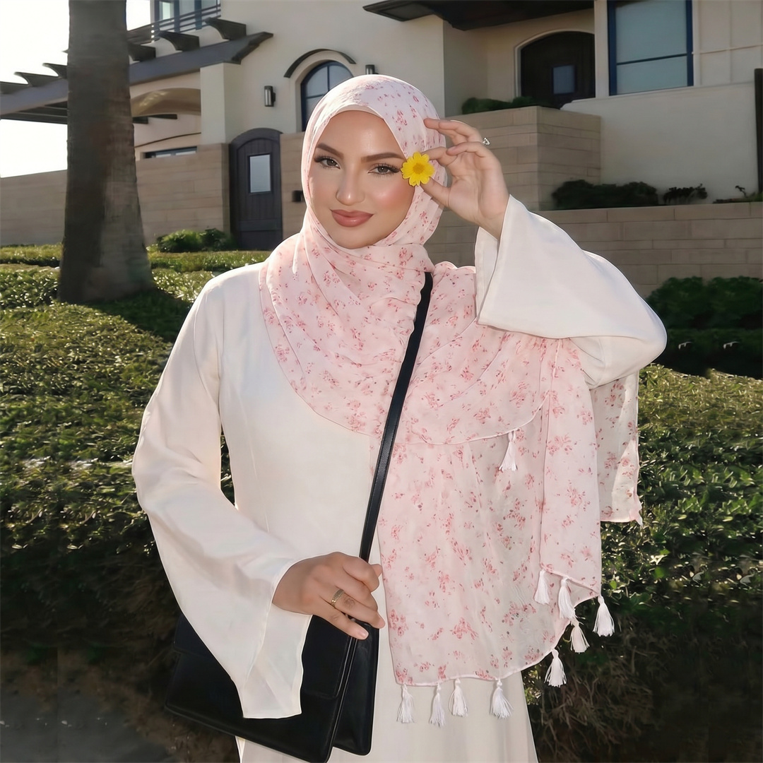 Модный женский хиджаб с бахром – обзор и цена Face Scarf Mask
