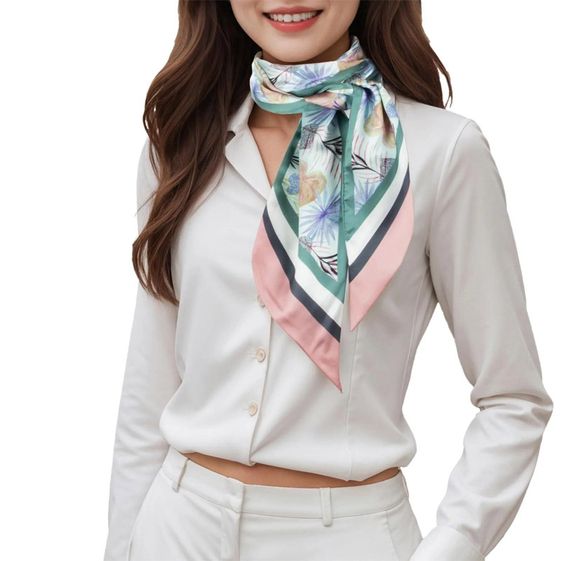 Модный полосатый шарф с лентой – обзор и цена Ascot Neck Scarf