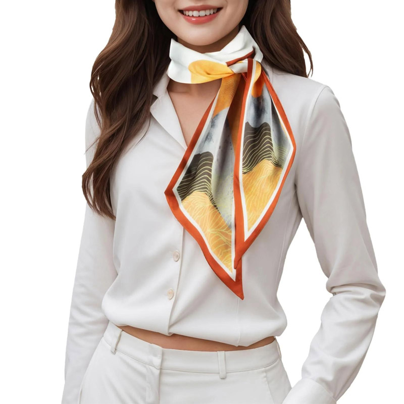 Модный полосатый шарф с лентой – обзор и цена Ascot Neck Scarf