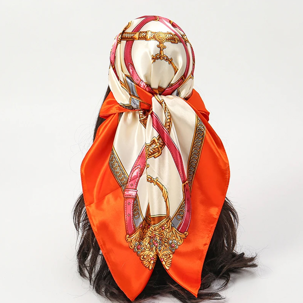 Модные шарфы 90*90 см для женщ – обзор и цена Face Scarf Mask
