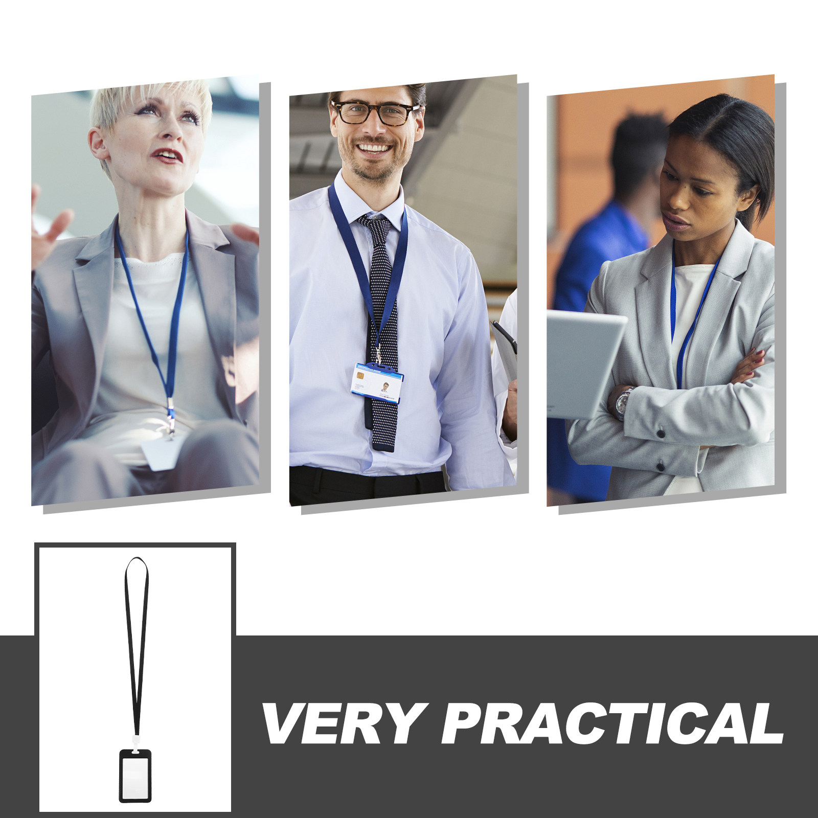 10 шт. прочных многоразовых де – обзор и цена Lanyard Badge Holder