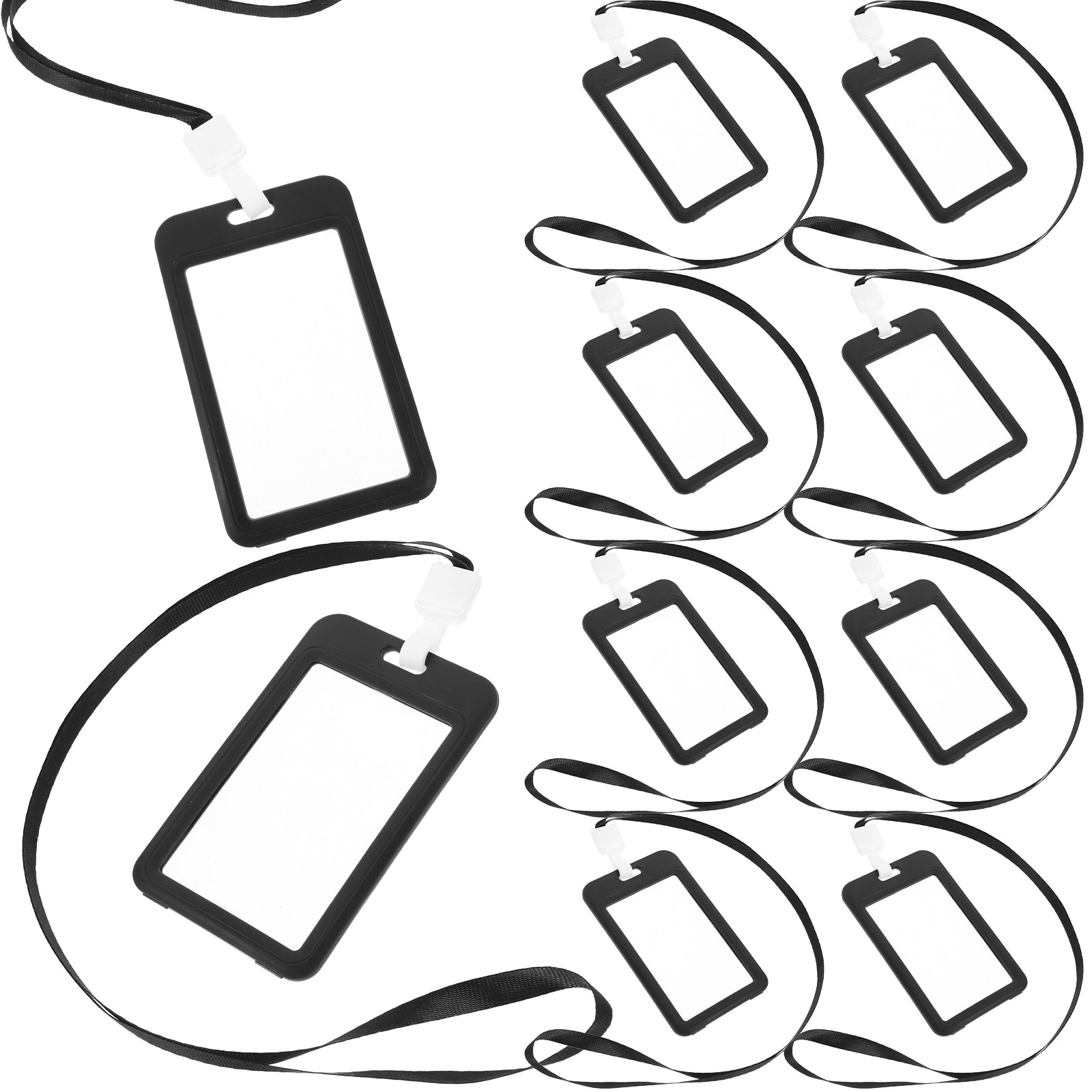 10 шт. прочных многоразовых де – обзор и цена Lanyard Badge Holder